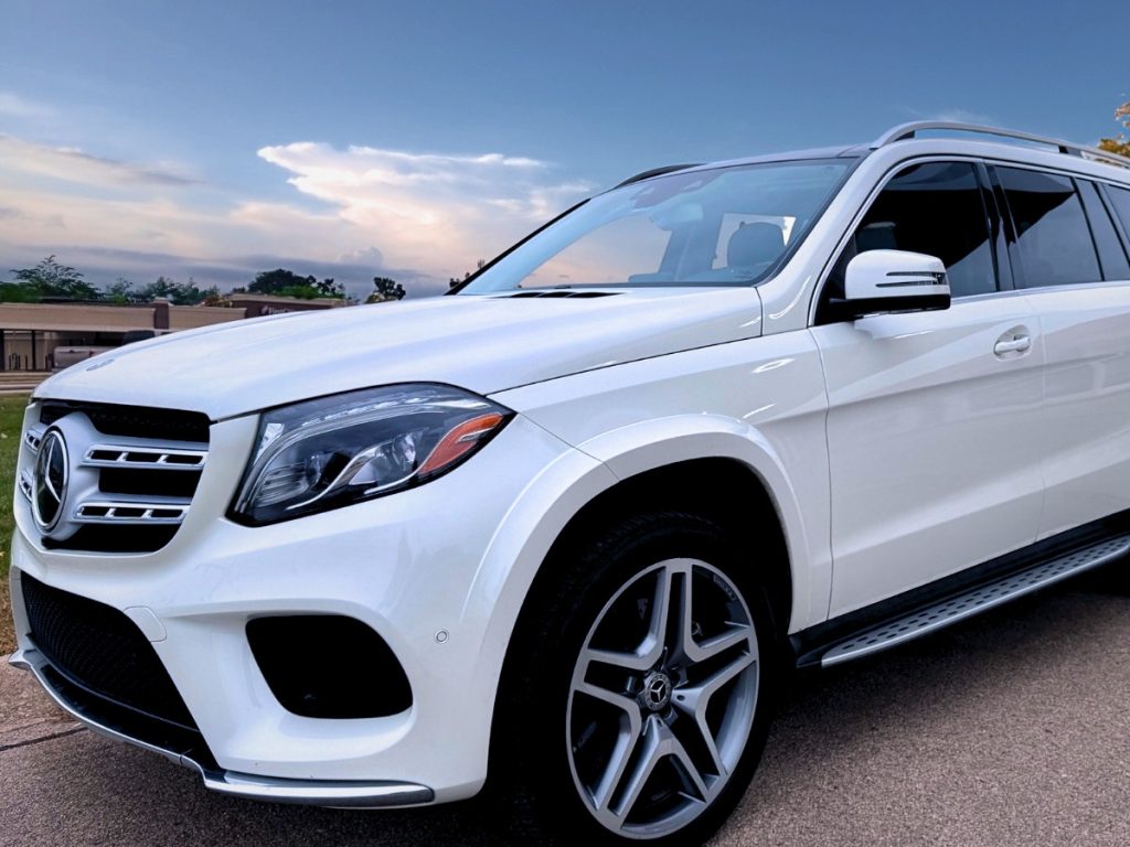 Mercedes prepared for summer driving in Omaha, Nebraska.